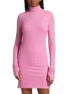 ATM ANTHONY THOMAS MELILLO WOMEN'S TURTLENECK MINI DRESS