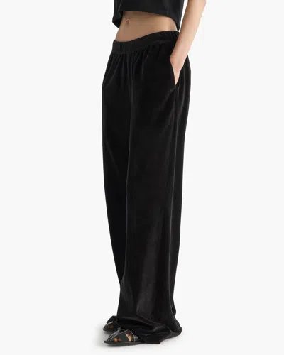 Atm Anthony Thomas Melillo Women's Velour Flare Pant In Black