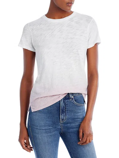 Atm Anthony Thomas Melillo Womens Ombre Cotton Pullover Top In White