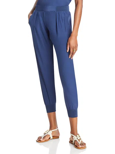 Atm Anthony Thomas Melillo Womens Silk Casual Jogger Pants In Blue
