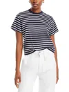 Atm Anthony Thomas Melillo Striped Crewneck Short-sleeve Jersey Boy Tee In Multi