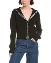 Atm Anthony Thomas Melillo Hooded Wool-blend Cardigan In Black