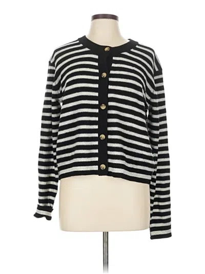 Pre-owned Atm Anthony Thomas Melillo Wool Cardigan Sweater In Black