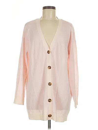 Pre-owned Atm Anthony Thomas Melillo Wool Cardigan Sweater In Pink