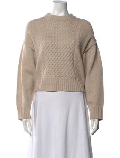 Pre-owned Atm Anthony Thomas Melillo Wool Crew Neck Sweater In Neutral