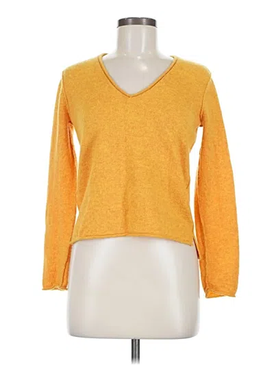 Pre-owned Atm Anthony Thomas Melillo Wool Pullover Sweater In Yellow