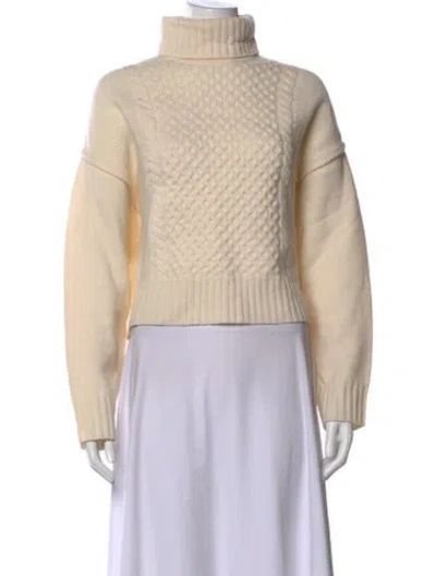 Pre-owned Atm Anthony Thomas Melillo Wool Turtleneck Sweater In Neutrals