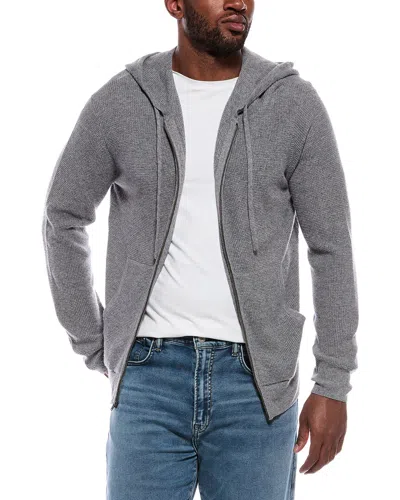 Atm Anthony Thomas Melillo Wool-blend Zip Hoodie In Brown