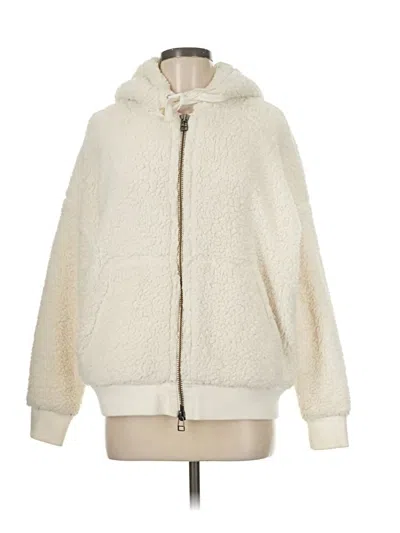 Pre-owned Atm Anthony Thomas Melillo Zip Up Hoodie In White