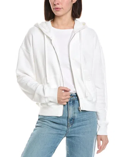 Atm Anthony Thomas Melillo Zip Up Hoodie In White