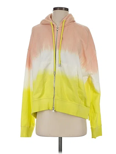 Pre-owned Atm Anthony Thomas Melillo Zip Up Hoodie In Yellow