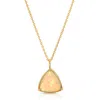 Atma Prema Women's Gold Aurora - One Of A Kind Trillion Necklace