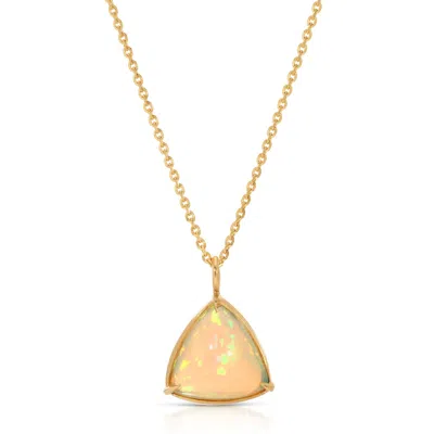 Atma Prema Women's Gold Aurora - One Of A Kind Trillion Necklace