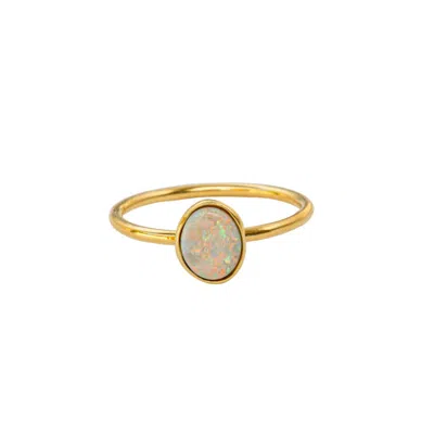 Atma Prema Women's Gold One Of A Kind Opal Ring