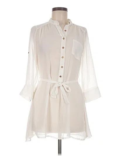 Pre-owned Atmosphere 3/4 Sleeve Blouse In Ivory