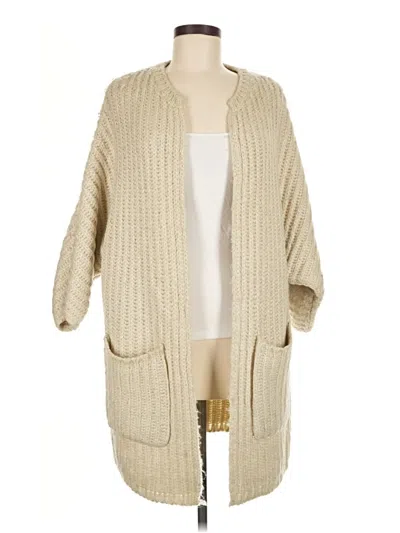 Pre-owned Atmosphere Cardigan Sweater In Tan