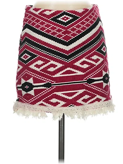 Pre-owned Atmosphere Casual Skirt In Burgundy