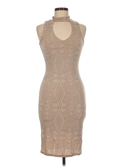 Pre-owned Atmosphere Cocktail Dress In Tan
