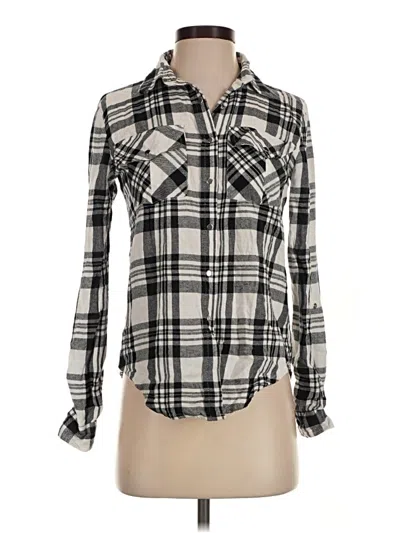 Pre-owned Atmosphere Long Sleeve Blouse In Gray
