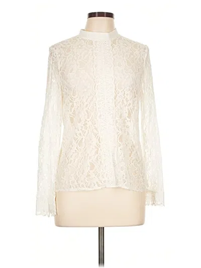 Pre-owned Atmosphere Long Sleeve Blouse In Ivory