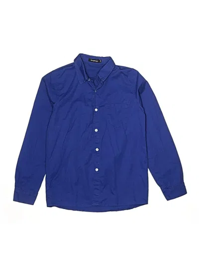 Pre-owned Atmosphere Long Sleeve Button Down Shirt In Blue