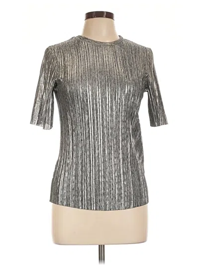 Pre-owned Atmosphere Short Sleeve Turtleneck In Silver