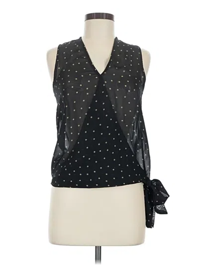 Pre-owned Atmosphere Sleeveless Blouse In Black