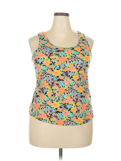 Pre-owned Atmosphere Tank Top Yellow Halter Neckline Tops