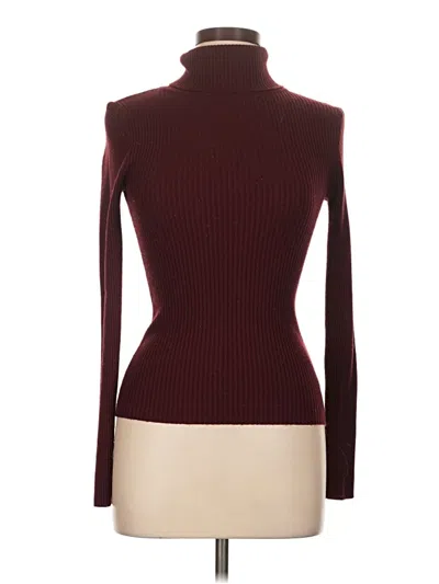 Pre-owned Atmosphere Turtleneck Sweater In Burgundy