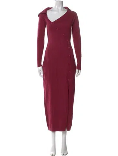 Pre-owned Atoir Cowl Neck Long Dress W/ Tags In Burgundy