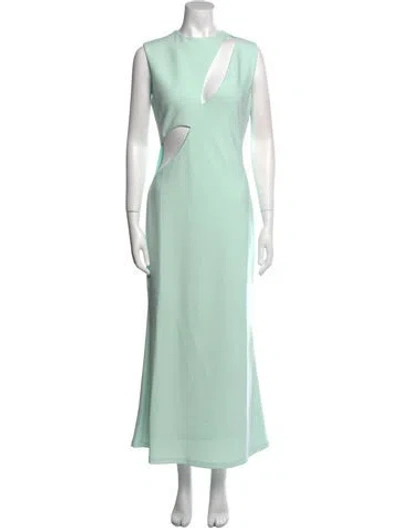 Pre-owned Atoir Crew Neck Long Dress W/ Tags In Green