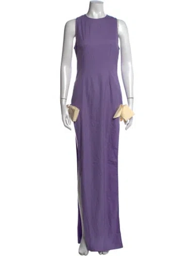 Pre-owned Atoir Crew Neck Long Dress W/ Tags In Purple