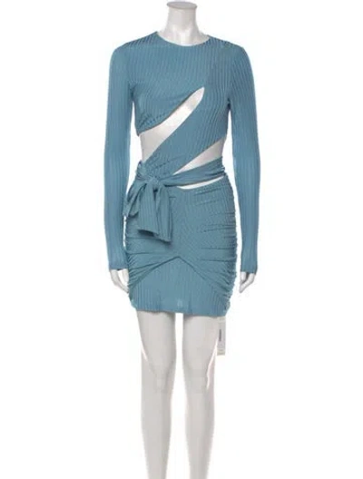 Pre-owned Atoir Crew Neck Mini Dress W/ Tags In Blue