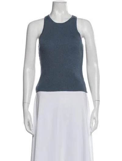 Pre-owned Atoir Crew Neck Sleeveless Top In Blue