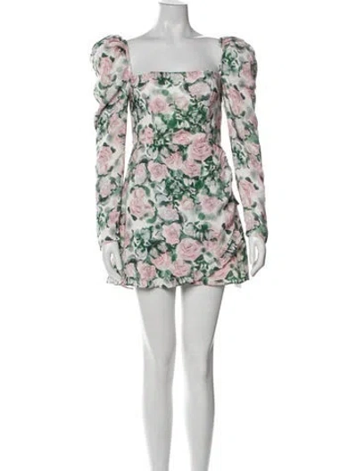 Pre-owned Atoir Floral Print Mini Dress In Multi