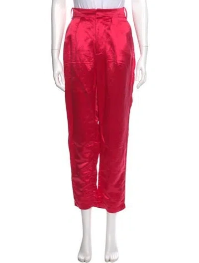 Pre-owned Atoir Hemp Straight Leg Pants In Pink