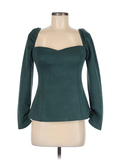 Pre-owned Atoir Long Sleeve Blouse In Teal