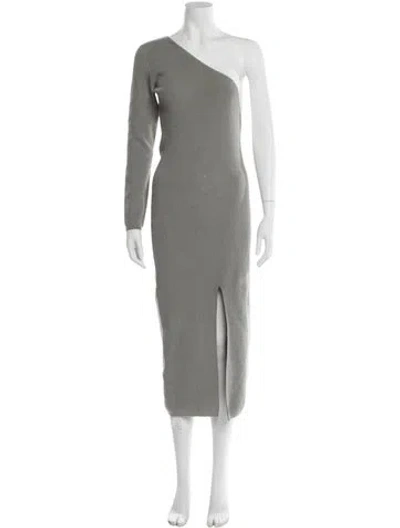 Pre-owned Atoir Long-sleeve Knit Dress In Gray