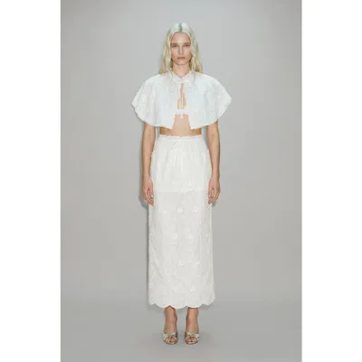 Atoir Marjorie Bralette And Cape In White