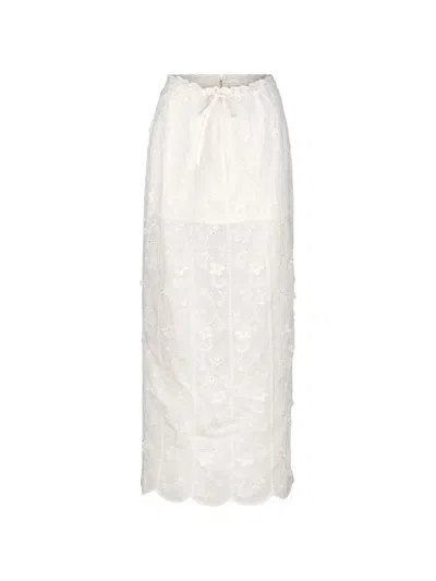 Atoir Marjorie Midi Skirt In White