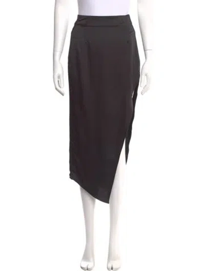 Pre-owned Atoir Midi Length Skirt In Black