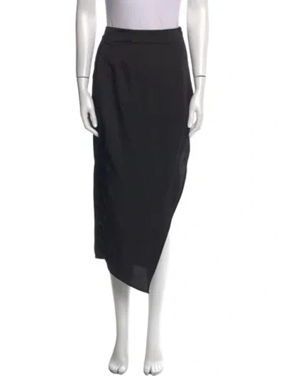 Pre-owned Atoir Midi Length Skirt In Black