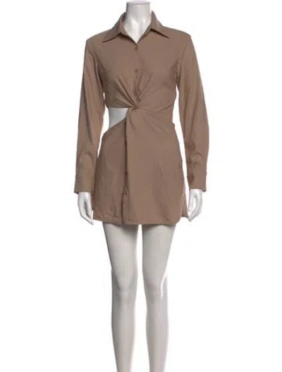Pre-owned Atoir Mini Dress In Neutrals