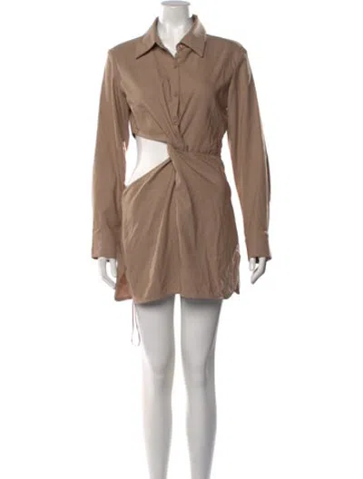 Pre-owned Atoir Mini Dress In Neutrals