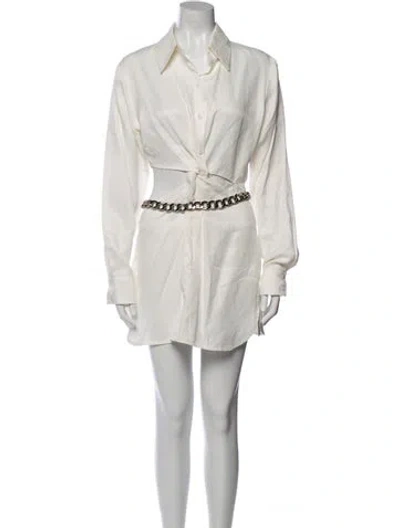 Pre-owned Atoir Mini Dress In White