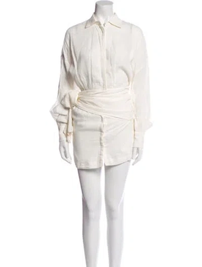 Pre-owned Atoir Mini Dress In White