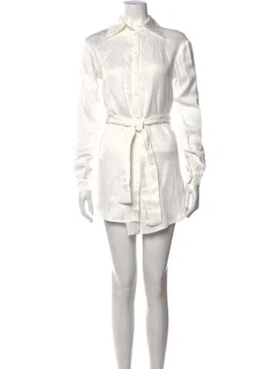 Pre-owned Atoir Mini Dress In White