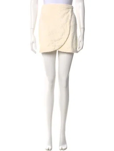 Pre-owned Atoir Mini Skirt In Neutral