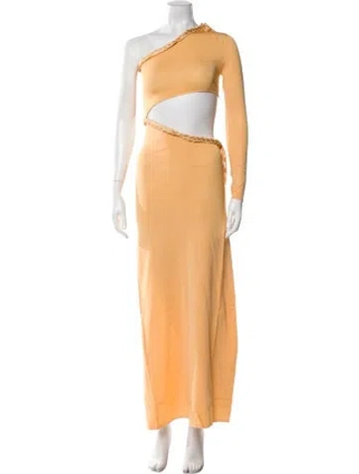 Pre-owned Atoir One-shoulder Long Dress W/ Tags In Orange