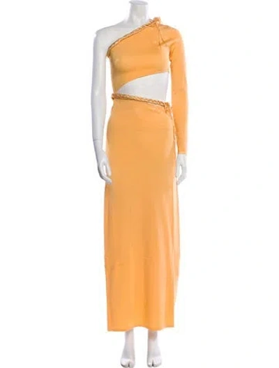 Pre-owned Atoir One-shoulder Long Dress W/ Tags In Yellow
